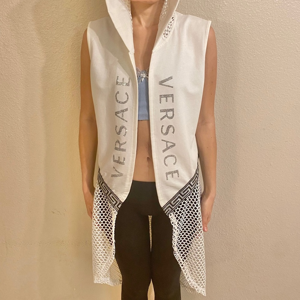 Versace x Kith Mesh Hoodie Sleeveless Robe